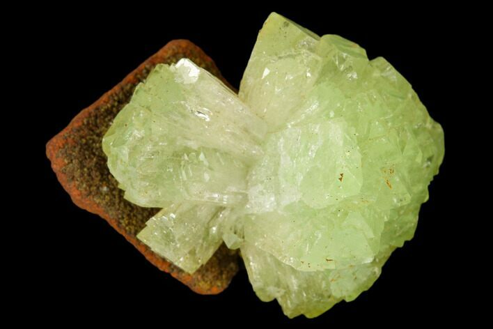Yellow-Green Adamite Crystal Cluster - Durango, Mexico #127029